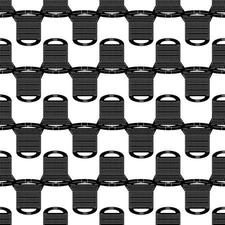 Waffle-iron pattern seamless background texture repeat wallpaper geometric vectorのイラスト素材