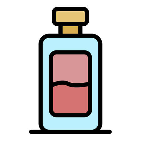 Marine deodorant icon. Outline marine deodorant vector icon color flat isolatedのイラスト素材