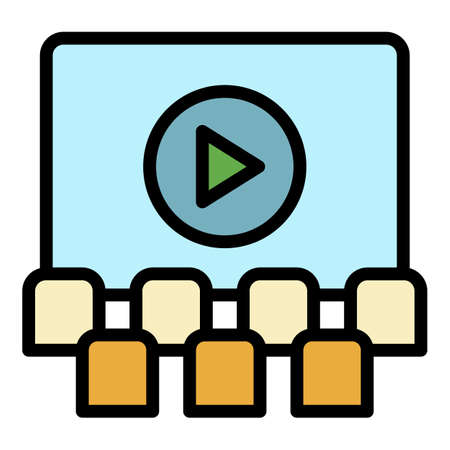 Lack of target audience icon. Outline lack of target audience vector icon color flat isolatedのイラスト素材