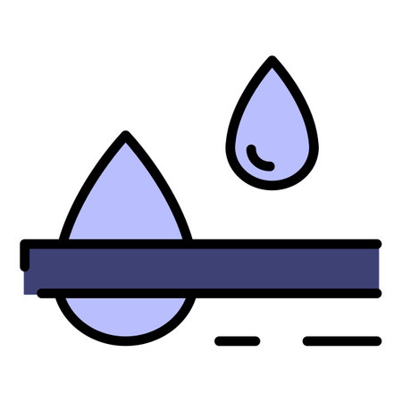 Cotton fabric material icon. Outline cotton fabric material vector icon color flat isolatedのイラスト素材