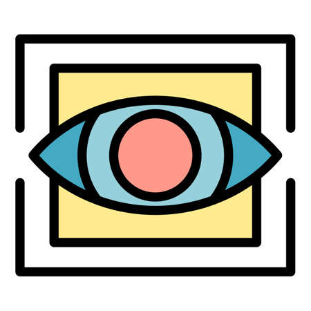 Trendy eye alchemy icon. Outline trendy eye alchemy vector icon color flat isolatedのイラスト素材
