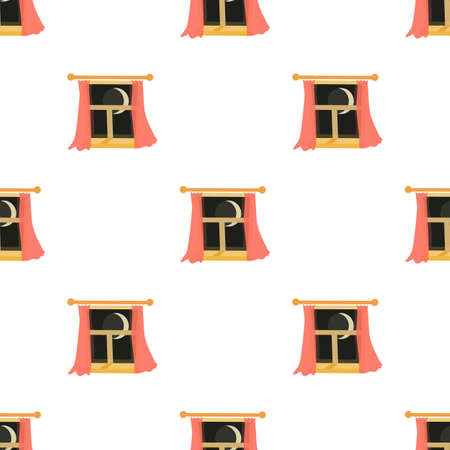 Window night pattern seamless background texture repeat wallpaper geometric vectorのイラスト素材