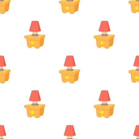 Night lamp pattern seamless background texture repeat wallpaper geometric vectorのイラスト素材