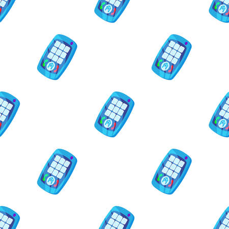 Baby phone pattern seamless background texture repeat wallpaper geometric vectorのイラスト素材