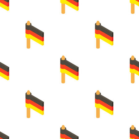 Flag of Germany pattern seamless background texture repeat wallpaper geometric vectorのイラスト素材