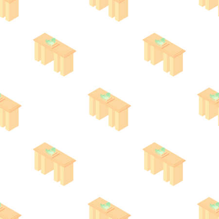 Brandenburg gate in Germany pattern seamless background texture repeat wallpaper geometric vectorのイラスト素材