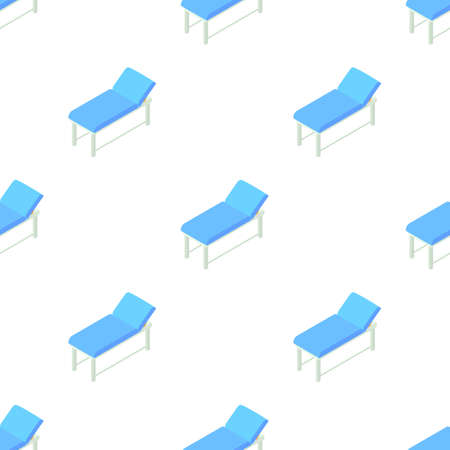 Medical bed pattern seamless background texture repeat wallpaper geometric vectorのイラスト素材
