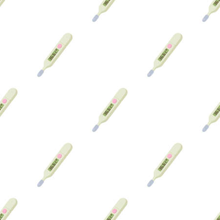 Medical thermometer pattern seamless background texture repeat wallpaper geometric vectorのイラスト素材