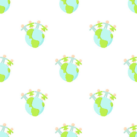Globe pattern seamless background texture repeat wallpaper geometric vectorのイラスト素材