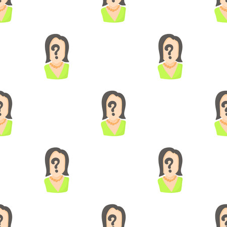 Question pattern seamless background texture repeat wallpaper geometric vectorのイラスト素材