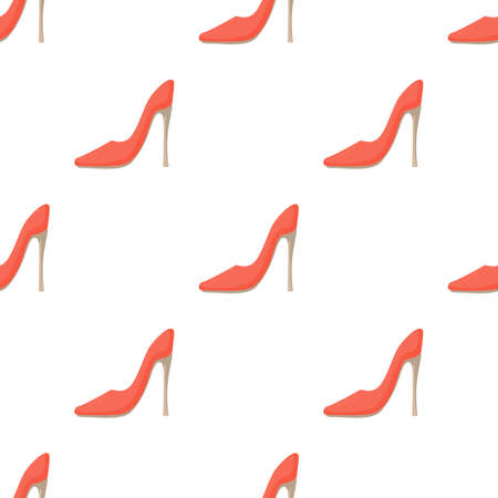 Shoe pattern seamless background texture repeat wallpaper geometric vectorのイラスト素材