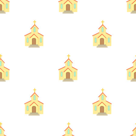 Church pattern seamless background texture repeat wallpaper geometric vectorのイラスト素材