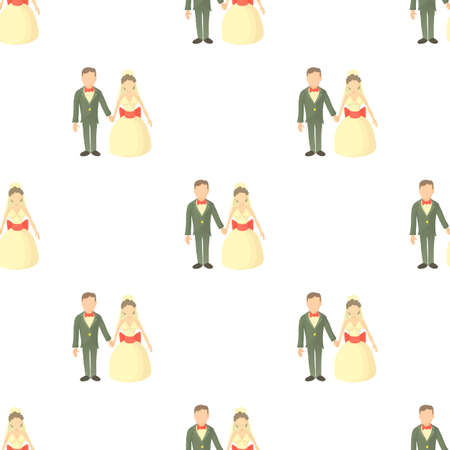 Wedding pattern seamless background texture repeat wallpaper geometric vectorのイラスト素材