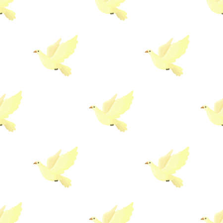 Dove pattern seamless background texture repeat wallpaper geometric vectorのイラスト素材