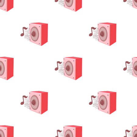 Radio pattern seamless background texture repeat wallpaper geometric vectorのイラスト素材