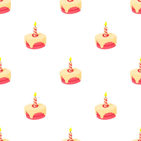 Cake pattern seamless background texture repeat wallpaper geometric vectorのイラスト素材