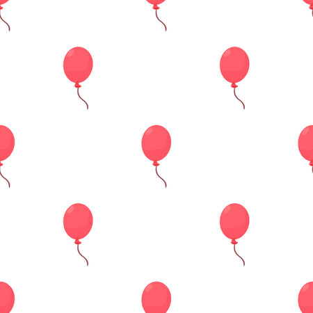Balloon pattern seamless background texture repeat wallpaper geometric vectorのイラスト素材