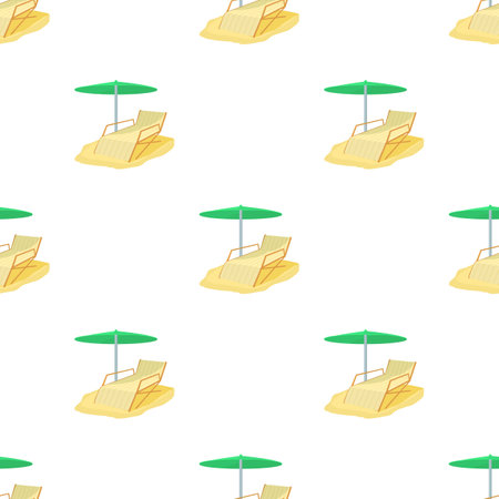 Deck chair pattern seamless background texture repeat wallpaper geometric vectorのイラスト素材