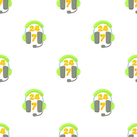 Support 24 hours pattern seamless background texture repeat wallpaper geometric vectorのイラスト素材