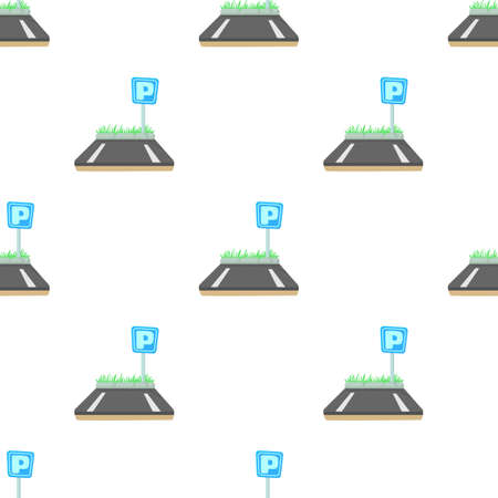 Parking pattern seamless background texture repeat wallpaper geometric vectorのイラスト素材