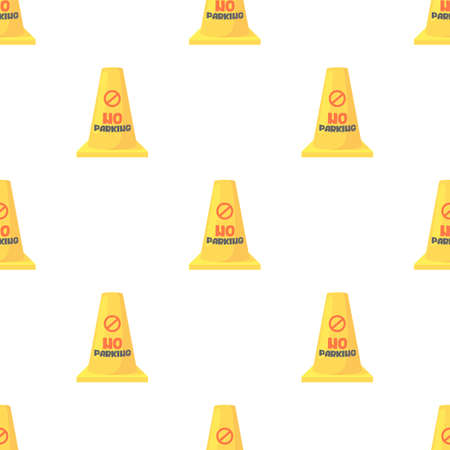 Road barrier pattern seamless background texture repeat wallpaper geometric vectorのイラスト素材