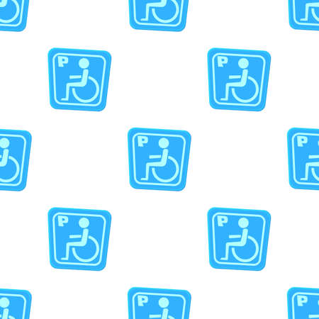 Invalid parking pattern seamless background texture repeat wallpaper geometric vectorのイラスト素材