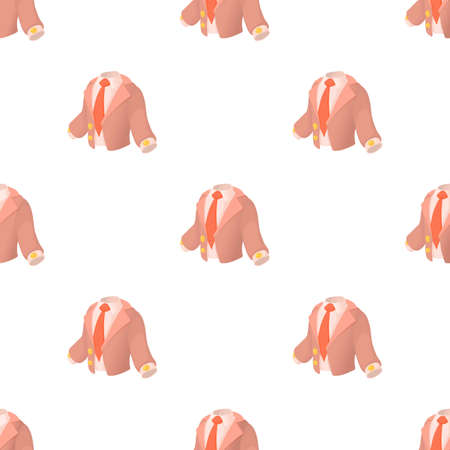 Suit pattern seamless background texture repeat wallpaper geometric vectorのイラスト素材