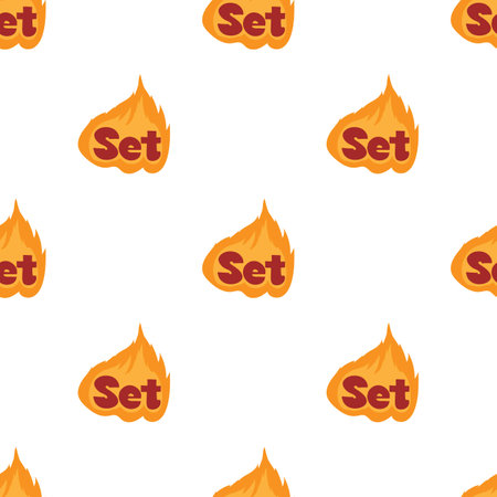 Flame pattern seamless background texture repeat wallpaper geometric vectorのイラスト素材