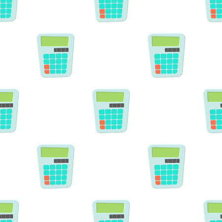 Calculator pattern seamless background texture repeat wallpaper geometric vectorのイラスト素材