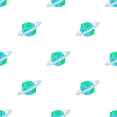 Earth planet pattern seamless background texture repeat wallpaper geometric vectorのイラスト素材