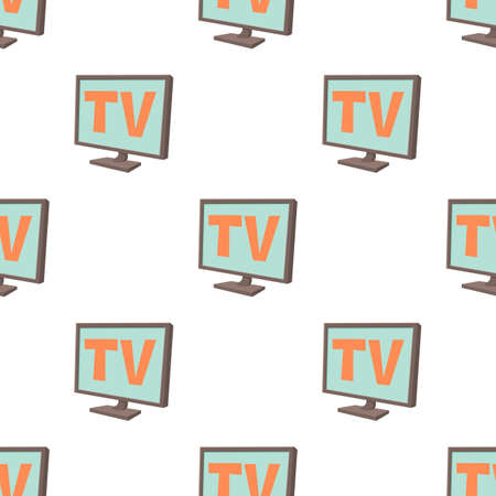 TV screen pattern seamless background texture repeat wallpaper geometric vectorのイラスト素材