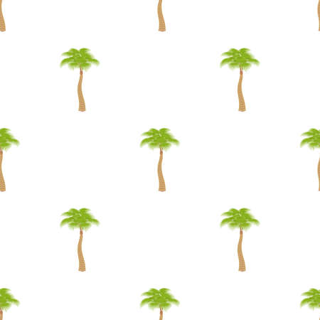 Big palm tree pattern seamless background texture repeat wallpaper geometric vectorのイラスト素材