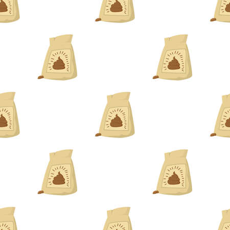 Fertilizer bag pattern seamless background texture repeat wallpaper geometric vectorのイラスト素材