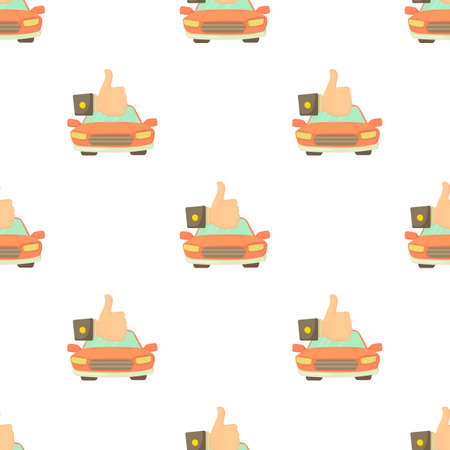 Good car pattern seamless background texture repeat wallpaper geometric vectorのイラスト素材