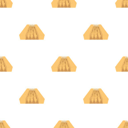 Terracotta army pattern seamless background texture repeat wallpaper geometric vectorのイラスト素材