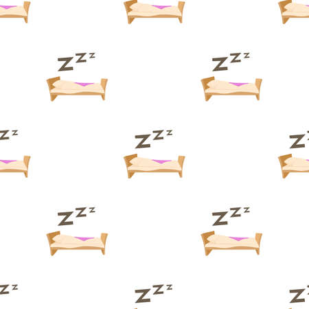 Bed pattern seamless background texture repeat wallpaper geometric vectorのイラスト素材