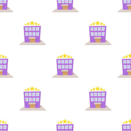 Hotel five stars pattern seamless background texture repeat wallpaper geometric vectorのイラスト素材