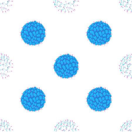 Virus pattern seamless background texture repeat wallpaper geometric vectorのイラスト素材