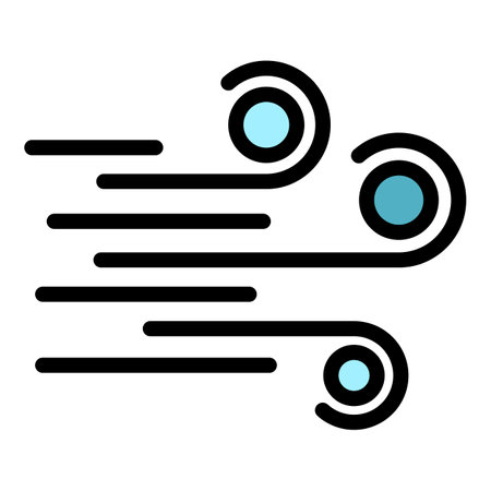 Medical allergy icon. Outline medical allergy vector icon color flat isolatedのイラスト素材