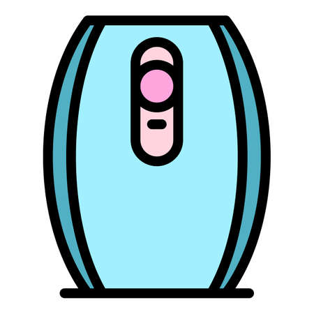 Automatic air fresher icon. Outline automatic air fresher vector icon color flat isolatedのイラスト素材
