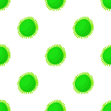 Round bacteria pattern seamless background texture repeat wallpaper geometric vectorのイラスト素材