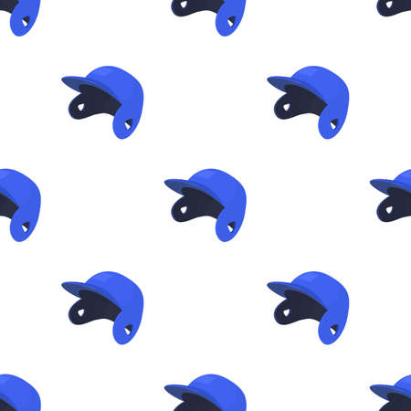 Baseball cap pattern seamless background texture repeat wallpaper geometric vectorのイラスト素材