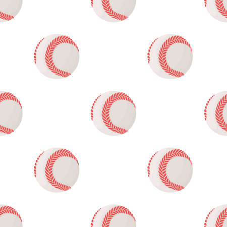 Baseball ball pattern seamless background texture repeat wallpaper geometric vectorのイラスト素材