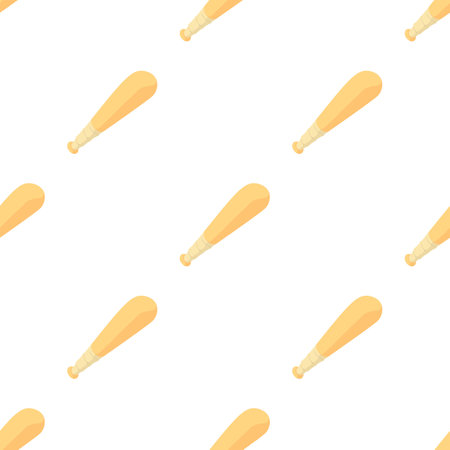 Baseball bat pattern seamless background texture repeat wallpaper geometric vectorのイラスト素材
