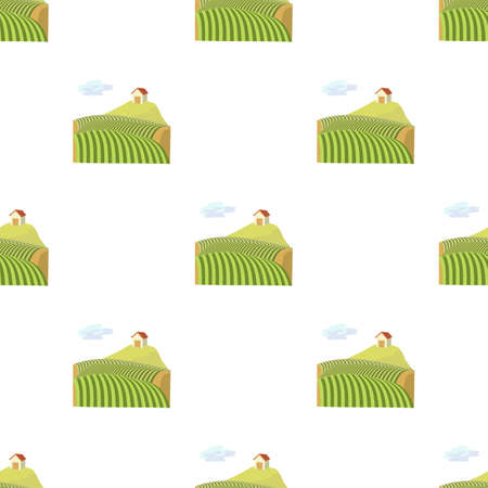 French field pattern seamless background texture repeat wallpaper geometric vectorのイラスト素材