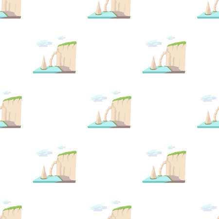 Sea cliff pattern seamless background texture repeat wallpaper geometric vectorのイラスト素材