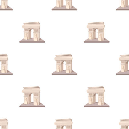 Triumphal arch pattern seamless background texture repeat wallpaper geometric vectorのイラスト素材