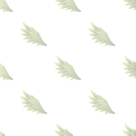 Feather wing pattern seamless background texture repeat wallpaper geometric vectorのイラスト素材