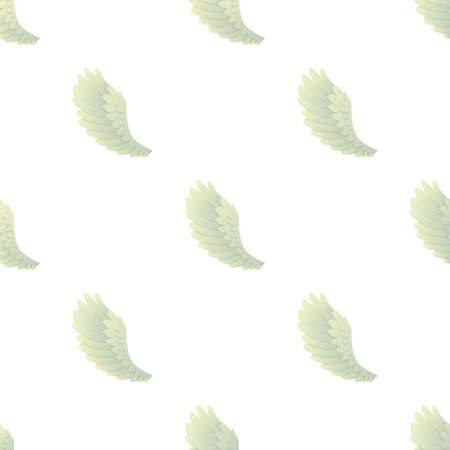 Curve wing pattern seamless background texture repeat wallpaper geometric vectorのイラスト素材