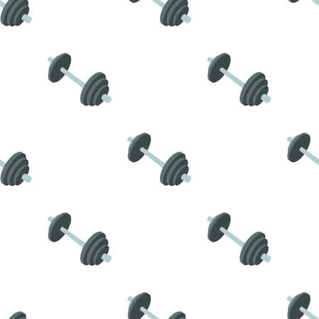 Barbell pattern seamless background texture repeat wallpaper geometric vectorのイラスト素材